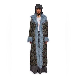 NWT Dolls Kill SWEET PEA SERENITY FAUX FUR COAT by CURRENT MOOD Size L